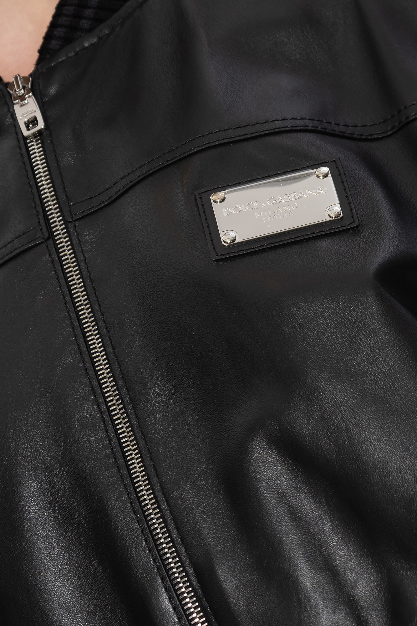 Dolce gabbana hot sale jacket leather